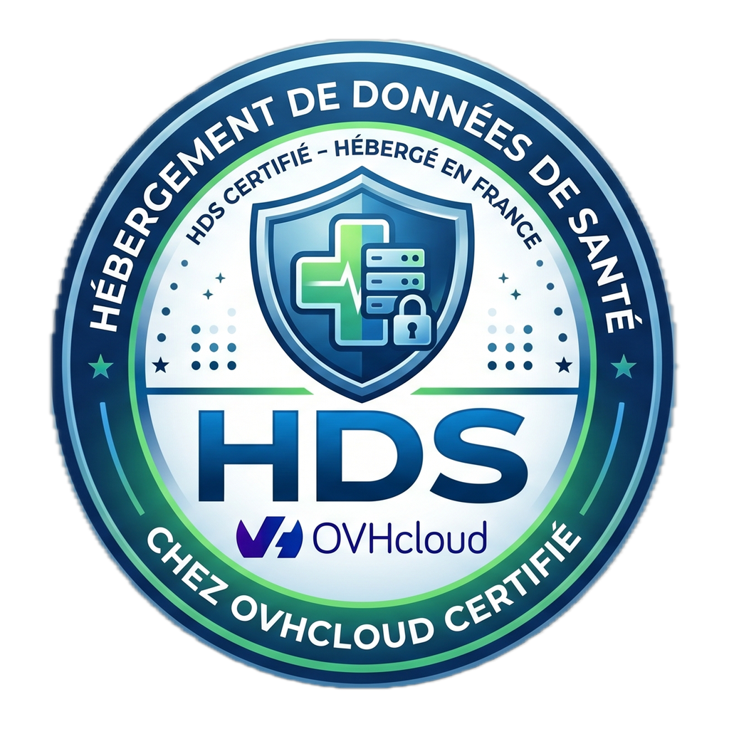 OVHcloud HDS certification badge
