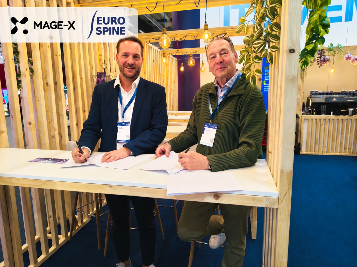 Signing of the MAGE-X and EUROSPINE partnership agreement in Gothenburg on 2 October 2026